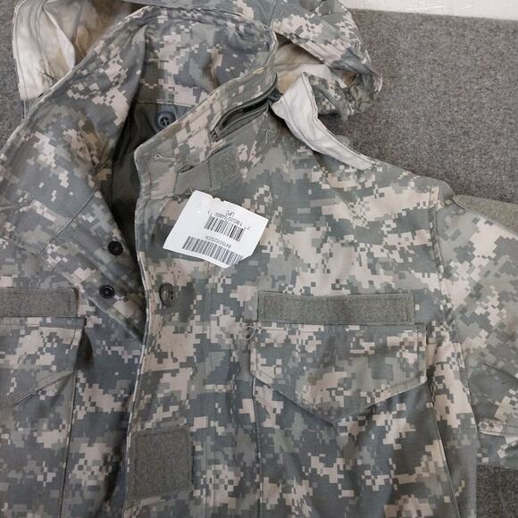US MILITARY COLD WEATHER FIELD COAT GREEN DIGITAL CAMO S REG 8415-01-521-2234 - Picture 4 of 5